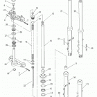 FXDS-CONV GGVY Dyna Glide Convertible (2000) FRONT FORK - FXD, FXDL & FXDS-CON