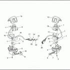 FLHTPI 1FMW ELECTRA GLIDE STANDARD POLICE (2000) HANDLEBAR SWITCHES