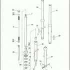 XL883 4CAM SPORTSTER 883 (2000) Передняя вилка