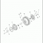 FXR4 1EVL CVO DYNA SUPER GLIDE (2000) Заднее колесо