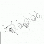 FLHP 1FJV ROAD KING POLICE (2000) TACHOMETER & BRACKET - FLHP / FLHPI