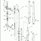 FXD 1GHV DYNA SUPER GLIDE (2000) FRONT FORK - FXD, FXDL & FXDS-CON
