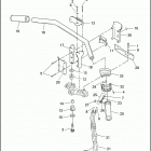 XL883C 4CJM SPORTSTER 883 CUSTOM (2000) HANDLEBAR & THROTTLE CONTROL - 883 / 1200 CUSTOM