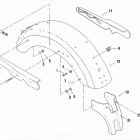 FXR3 EVLX FXR Super Glide (2000) REAR FENDER AND SUPPORTS