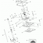FXDS-CONV GGVY Dyna Glide Convertible (2000) ROCKER ARM ASSEMBLY & PUSH RODS (REAR SHOWN)