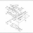FXD 1GHV DYNA SUPER GLIDE (2000) REAR FORK, DEBRIS DEFLECTOR & BELT GUARD
