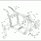 FXSTB 1BTY NIGHT TRAIN (2000) FRAME & JIFFY STAND