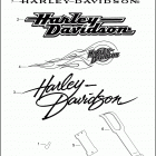 FXD 1GHV DYNA SUPER GLIDE (2000) FUEL TANK TRIM (DECALS)