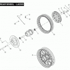 FXDS-CONV GGVY Dyna Glide Convertible (2000) REAR WHEEL - LACED