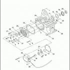 FXD 1GHV DYNA SUPER GLIDE (2000) TRANSMISSION BEARINGS & SIDE COVERS