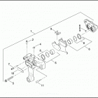 FXD 1GHV DYNA SUPER GLIDE (2000) Задний суппорт