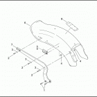 FLSTS 1BRY HERITAGE SPRINGER (2000) REAR FENDER & SUPPORTS - FXST, FXSTS & FXSTB