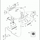 FXSTB 1BTY NIGHT TRAIN (2000) Топливный бак