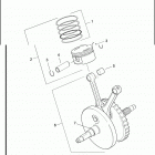 FXD 1GHV DYNA SUPER GLIDE (2000) PISTONS & FLYWHEEL ASSEMBLY - TWIN CAM 88 ™