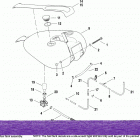 FXR3 EVLX FXR Super Glide (2000) Топливный бак