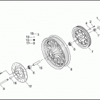 FXD 1GHV DYNA SUPER GLIDE (2000) REAR WHEEL - CAST