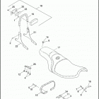 FXR4 1EVL CVO DYNA SUPER GLIDE (2000) SEAT & SISSY BAR