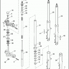 FXDX 1GJV DYNA SUPER GLIDE SPORT (2000) FRONT FORK - FXDX