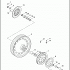 FXR2 1ESL CVO DYNA SUPER GLIDE (1999) Заднее колесо