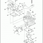 FXD 1GHV DYNA SUPER GLIDE (1999) TRANSMISSION HOUSING & OIL TANK