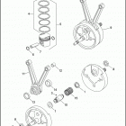 XL1200 1CAP SPORTSTER 1200 (1998) PISTONS, CONNECTING RODS & FLYWHEELS