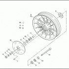 XL1200 1CAP SPORTSTER 1200 (1998) FRONT WHEEL - CAST