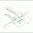 FXD 1GHV DYNA SUPER GLIDE (1999) REAR FORK