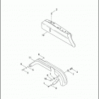 FXR2 1ESL CVO DYNA SUPER GLIDE (1999) REAR BELT GUARD