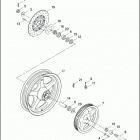 FXR3 1ETL CVO DYNA SUPER GLIDE (1999) Заднее колесо