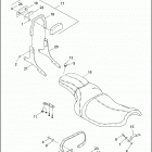 FXR3 1ETL CVO DYNA SUPER GLIDE (1999) SEAT & SISSY BAR