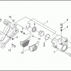 FXD 1GHV DYNA SUPER GLIDE (1999) Задний суппорт