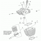 FXDS-CONV GGVX Dyna Glide Convertible (1999) CYLINDERS, HEADS & VALVES (REAR SHOWN)