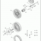 FXD 1GHV DYNA SUPER GLIDE (1999) Заднее колесо