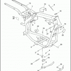 FXD 1GHV DYNA SUPER GLIDE (1999) FRAME & JIFFY STAND