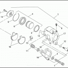 FXD 1GHV DYNA SUPER GLIDE (1999) Передний суппорт