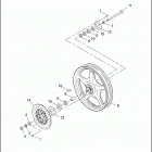 FXR3 1ETL CVO DYNA SUPER GLIDE (1999) Переднее колесо