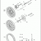 FXD 1GHV DYNA SUPER GLIDE (1999) Переднее колесо