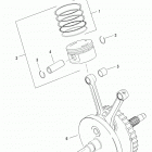 FXDS-CONV GGVX Dyna Glide Convertible (1999) PISTONS AND FLYWHEEL ASSEMBLY