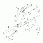 XL883 4CAM SPORTSTER 883 (1999) Глушитель