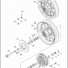 FLHT 1DDV ELECTRA GLIDE STANDARD (1999) Заднее колесо
