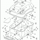 FLHTC 1DJV ELECTRA GLIDE CLASSIC (1999) LUGGAGE BOX (KING TOUR-PAK)