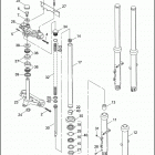 FXR2 1ESL CVO DYNA SUPER GLIDE (1999) Передняя вилка