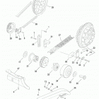 FXDS-CONV GGVX Dyna Glide Convertible (1999) BELTS, CHAINS, SPROCKETS & REAR BELT GUARD