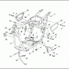 FXR2 1ESL CVO DYNA SUPER GLIDE (1999) FRAME & JIFFY STAND