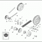 FXR3 1ETL CVO DYNA SUPER GLIDE (1999) BELT, CHAIN & SPROCKETS