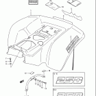 LT250R Quad Racer Rear fender (model h / j / k / l)