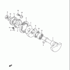 LT250R Quad Racer Crank balancer (model f / g)