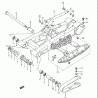 LT250R Quad Racer Rear swinging arm (model f)