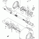 LT250R Quad Racer Rear wheel (model f / g)