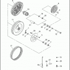 FXD 1GHL DYNA SUPER GLIDE (1998) Заднее колесо